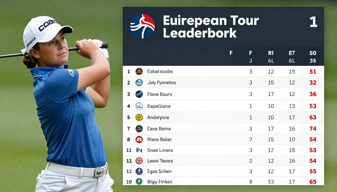 ladies european tour leaderboard