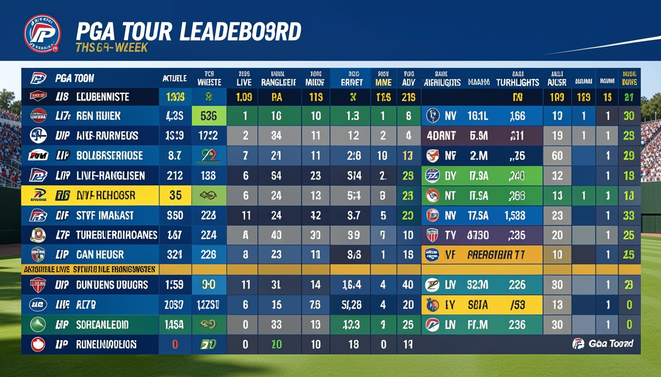 pga tour leaderboard this week